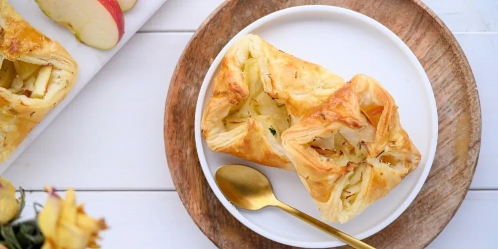 Un postre riquísimo: cómo hacer hojaldres de manzana