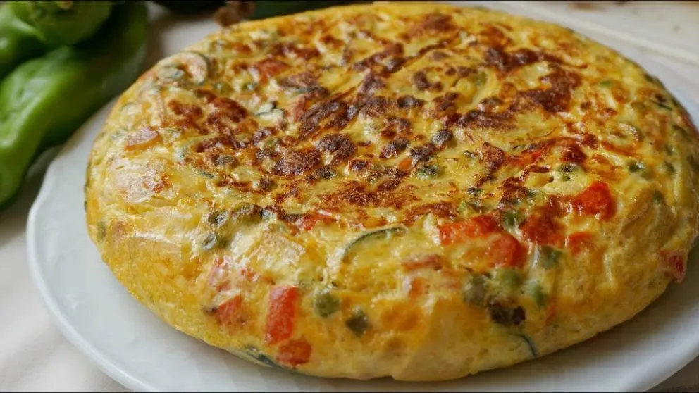 Paso a paso para cocinar una tortilla de verduras al horno