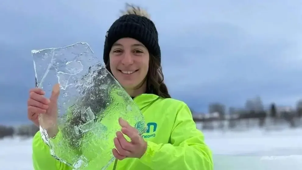 Ailén Lascano Micaz nadará la “Milla helada” en Bariloche