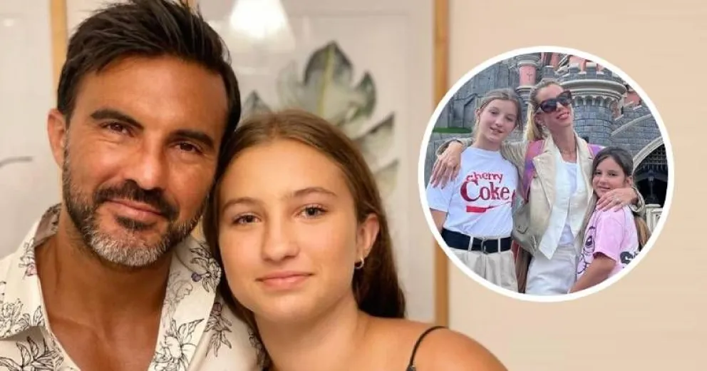 Así son las vacaciones Indiana Cubero con su padre, mientras Nicole Neumann está en Disney