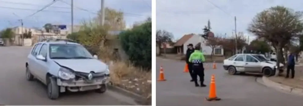 Choque en Patagones terminó con daños materiales: “No lo pude esquivar”