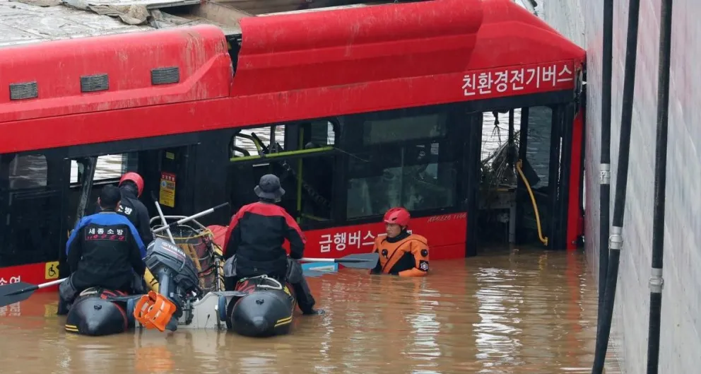 Inundaciones en Corea del Sur: aumentan a 35 los muertos y temen que suba la cifra