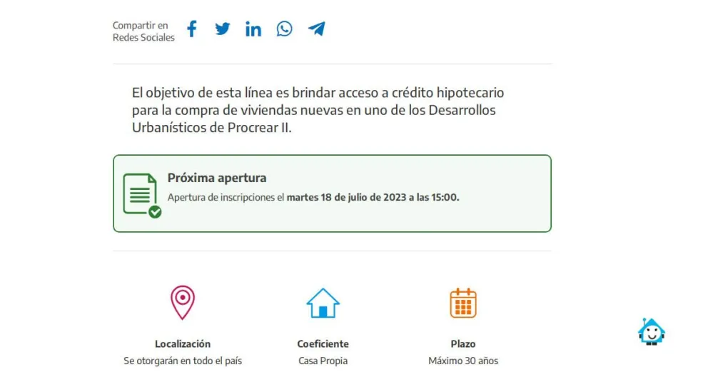 Procrear en Patagones: Cuenta regresiva para que comience la inscripción