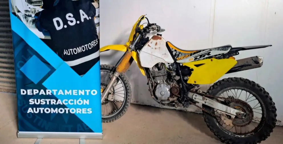 Recuperan en Viedma una moto que había sido robada en Neuquén