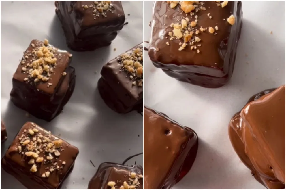 No apto para empalagosos: hacé alfajores de brownie