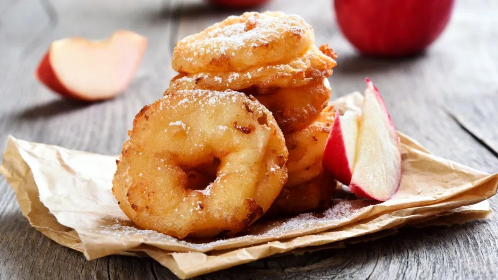 Cómo hacer buñuelos de manzana sin fritura