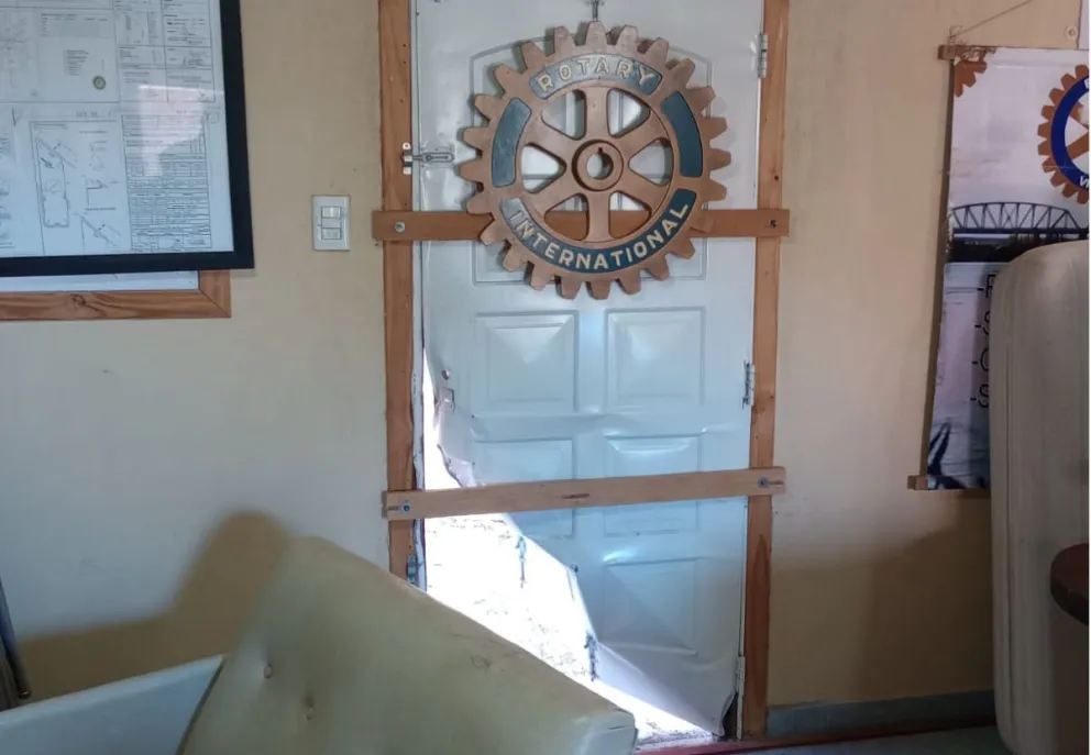 Una sede del Rotary Club sufrió vandalismo y un cuantioso robo de gente poco amistosa