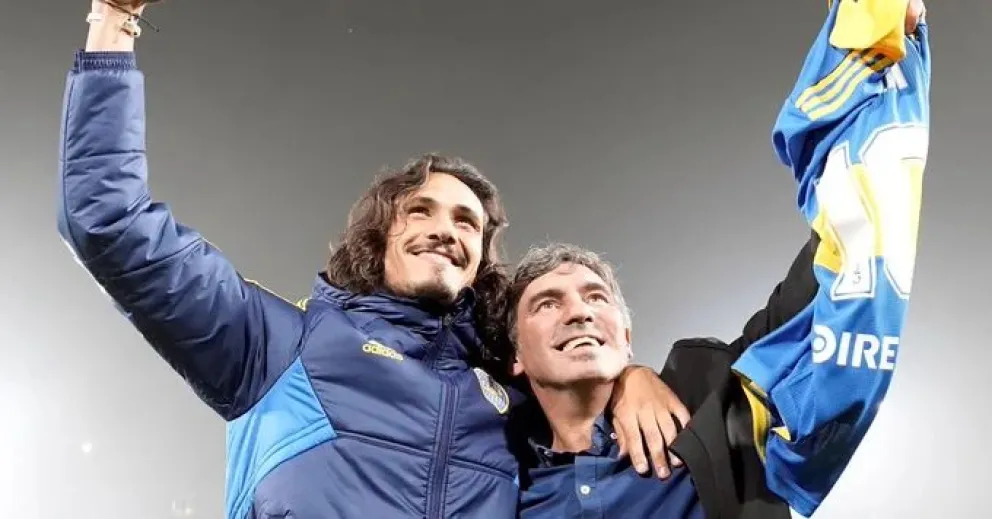 La coincidencia del debut de Cavani con “Manteca” Martínez