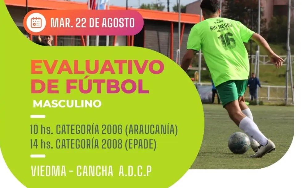 Es el turno de los chicos: evaluativo en Viedma para los Juegos Epade y Araucanía