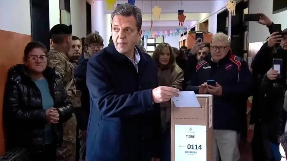 Sergio Massa votó en Tigre