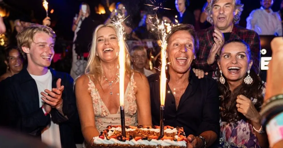 La fiesta de cumpleaños de Alejandro Gravier, el esposo de Valeria Mazza, en Marbella