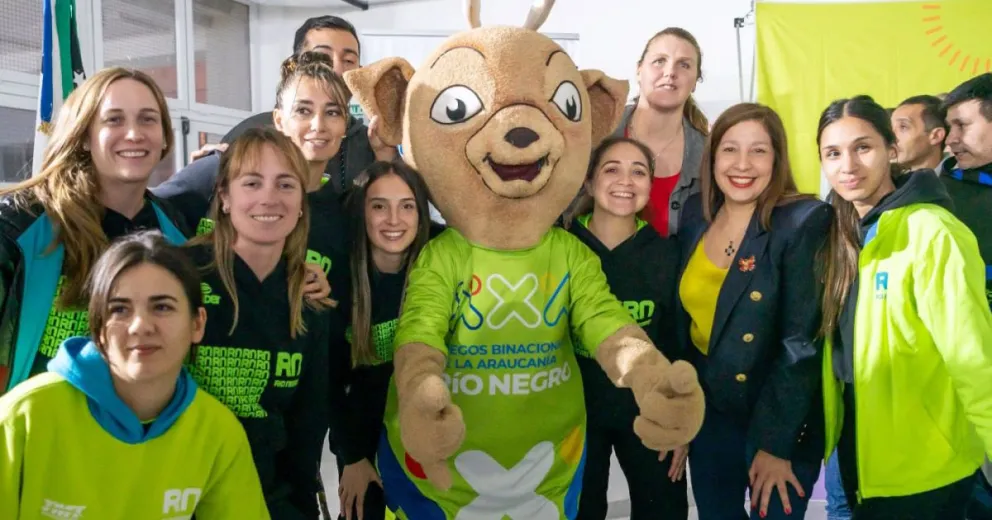 Se presentaron los juegos de la Araucanía y se reveló la mascota de Río Negro 2023