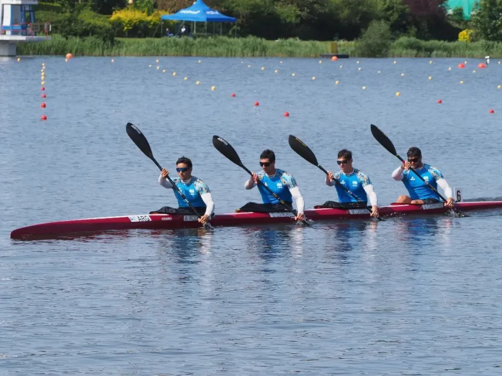 ¡A semifinales! El K4 de Lo Moro, Lascano, Carreras y Rodríguez avanzaron en el Mundial de Velocidad