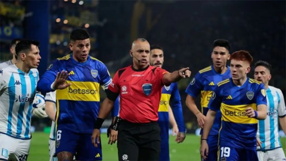 La Conmebol revela el polémico audio del VAR en el partido entre Boca Juniors y Racing Club