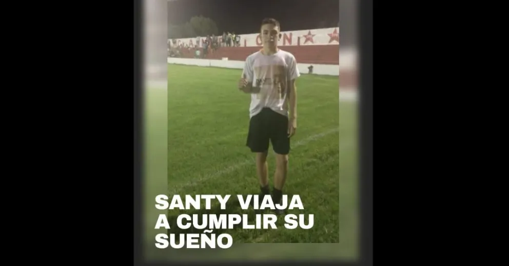 Piden colaboración para que un talento viedmense cumpla su sueño futbolístico