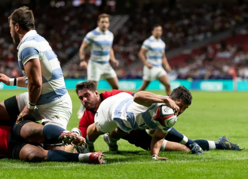 Los Pumas aplastaron a España y ya tienen la mirada puesta en la Copa del Mundo