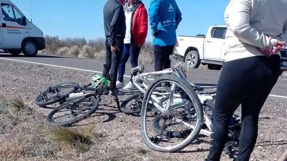 La peregrinación en bicicleta a Ceferino casi termina en tragedia