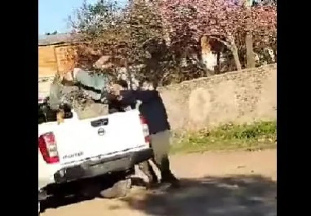 Video: vecinos capturan a delincuente, lo atan de pies y manos, y lo entregan a la policía 