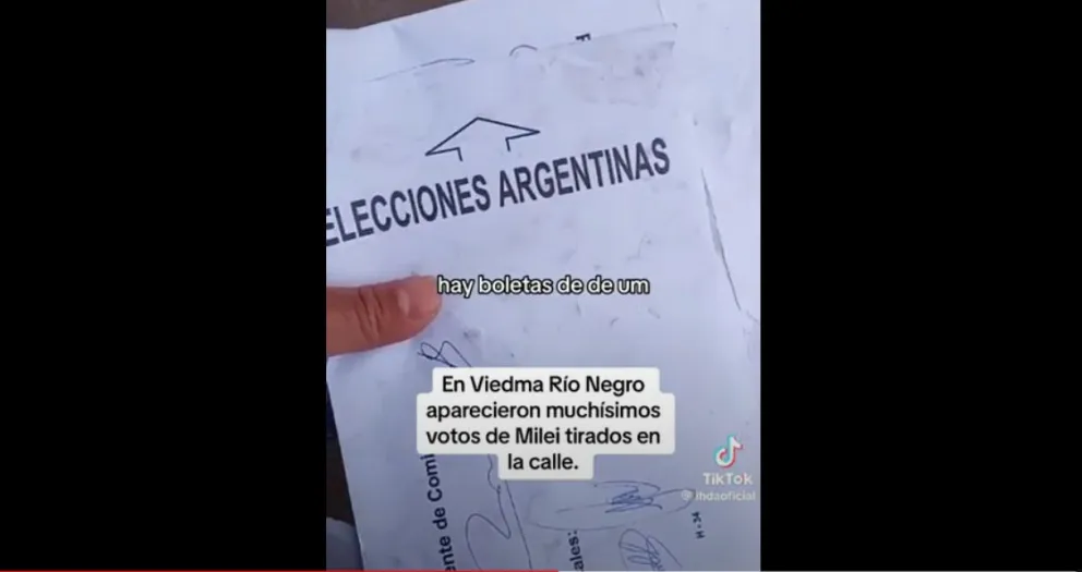 Votos tirados en la vereda: ¿Pruebas de fraude electoral en Viedma?