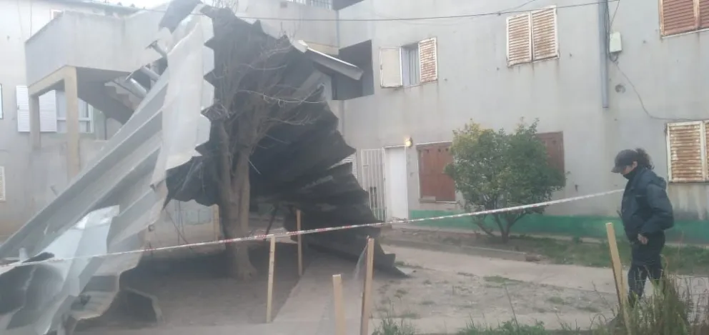 Voladura de techos en el Ina Lauquen: el testimonio en primera persona de una vecina