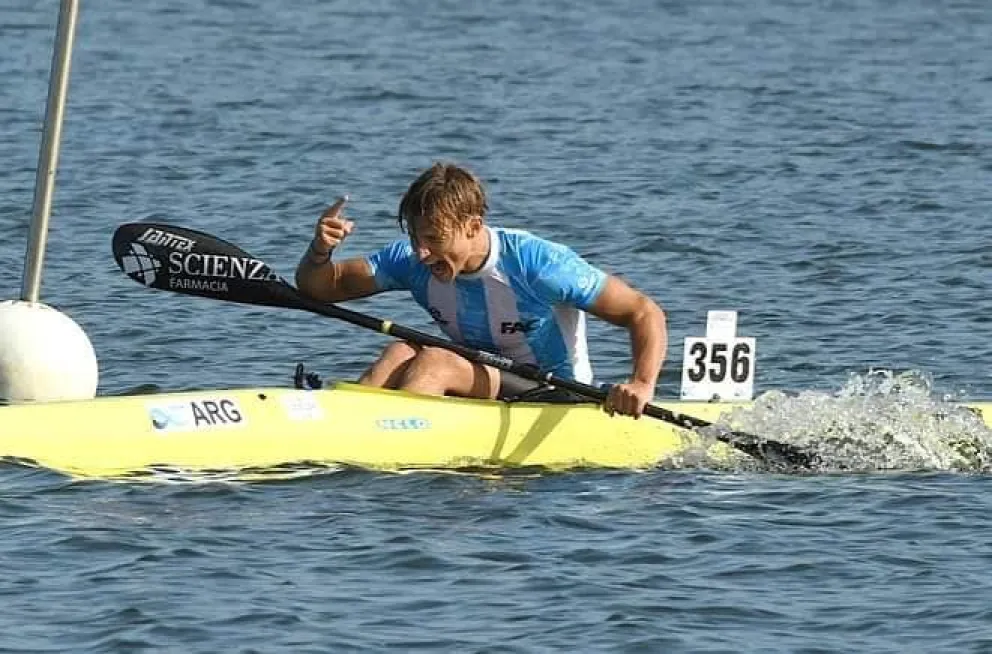 El viedmense Vicente Vergauven se consagró campeón en el Mundial de Canotaje en Dinamarca 