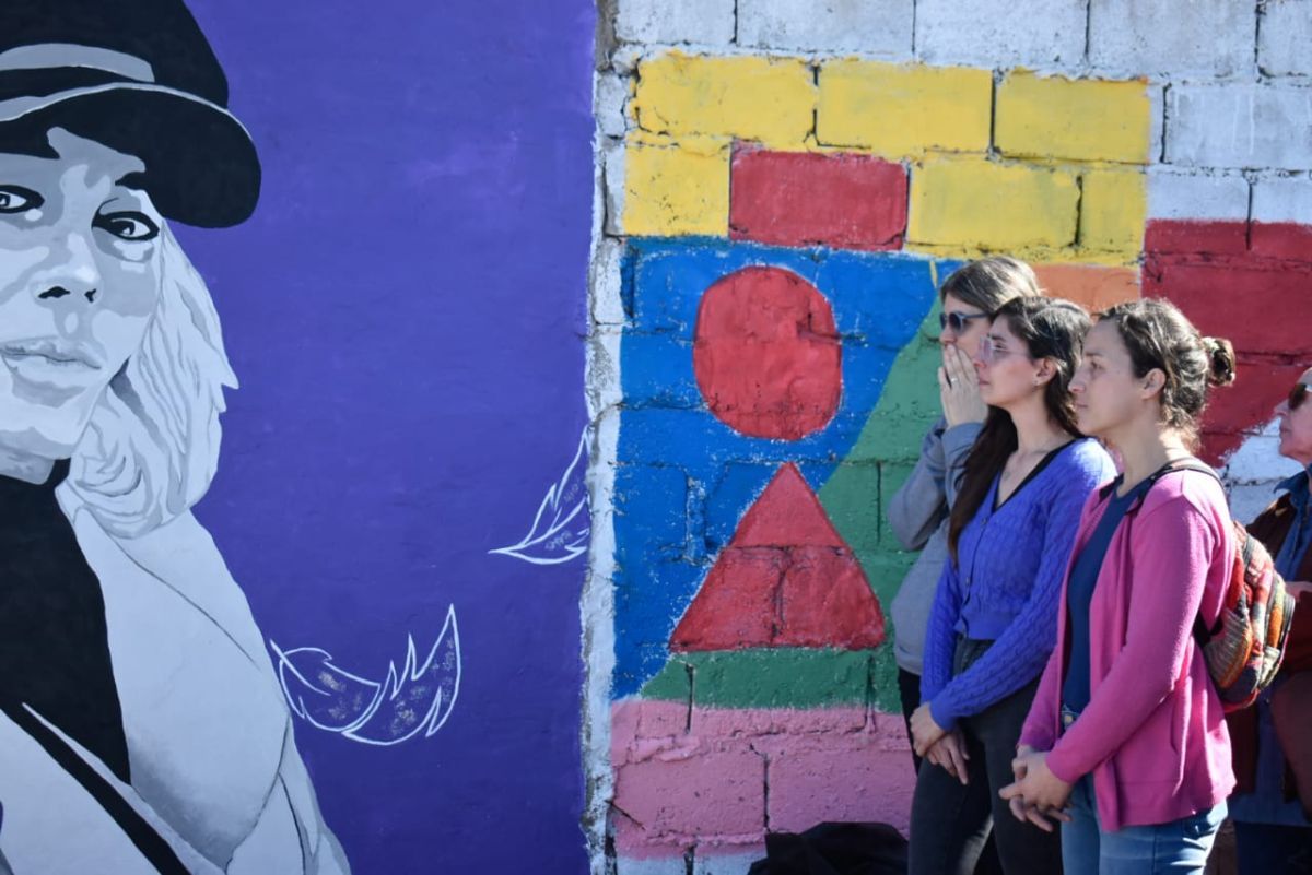 Descubrieron El Mural De Agostina Jalabert En Un Clima De Mucha Emoción