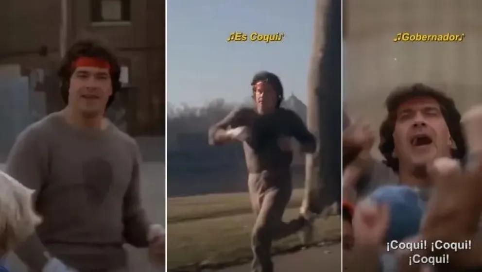 "Coqui Balboa": Jorge Capitanich se inspira en Rocky para su campaña electoral en Chaco