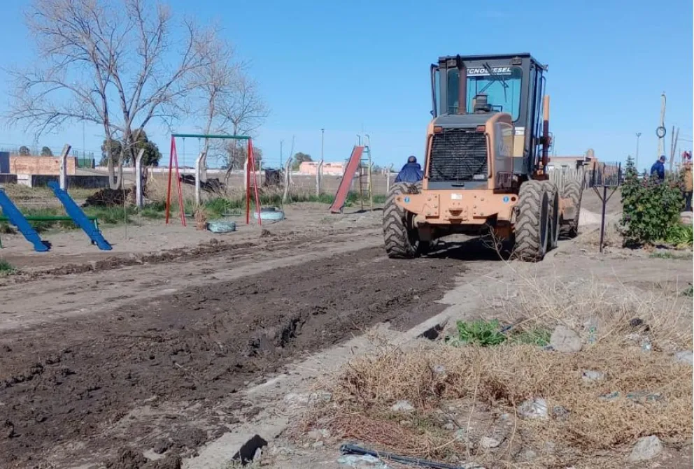 Todos contentos en el barrio Progreso porque arreglaron las calles