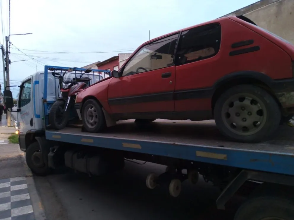 Razzia en el centro por irregularidades de motociclistas y automovilistas