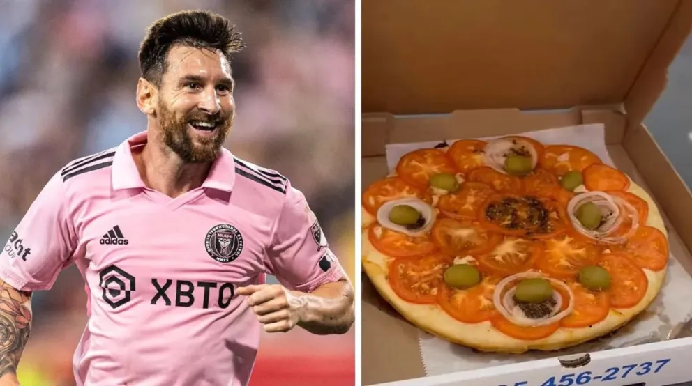Messi disfrutó de una pizza en Miami: el local es de una histórica sucursal Argentina 