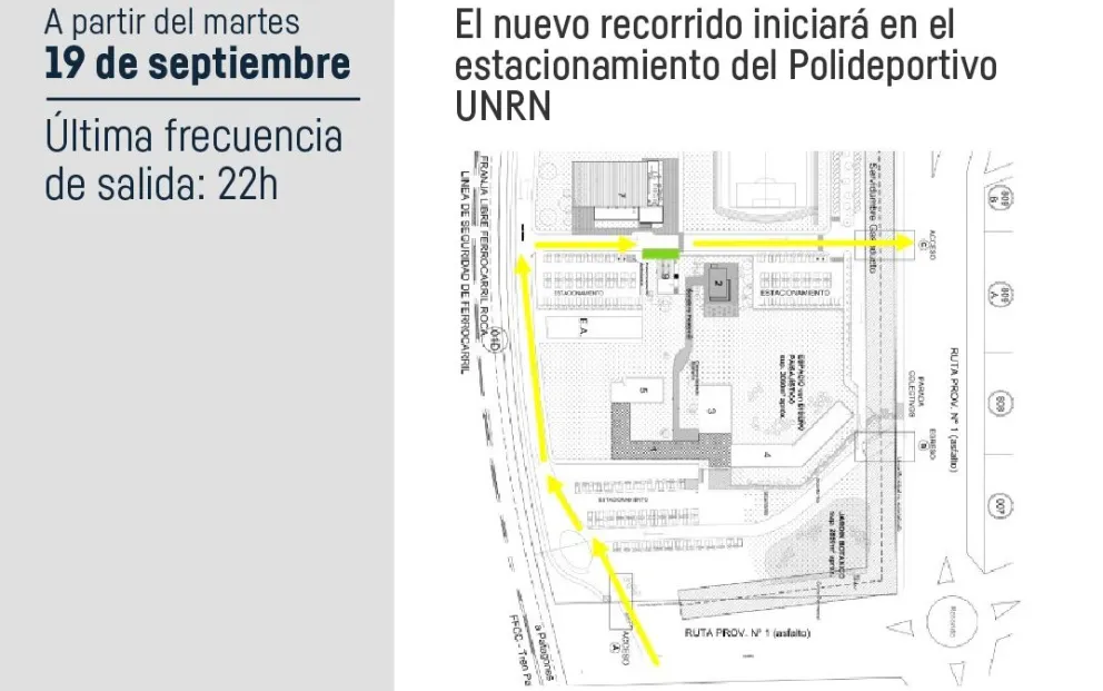 Un servicio de colectivos circulará por dentro del Campus de la UNRN