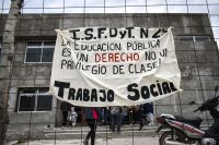 La comunidad educativa del Instituto de Formación Docente pidió por la culminación del nuevo edificio