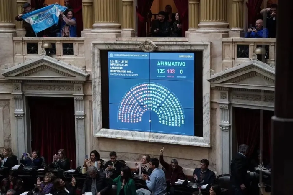¿Quién fue el diputado de Río Negro se opuso a la modificación de ganancias?