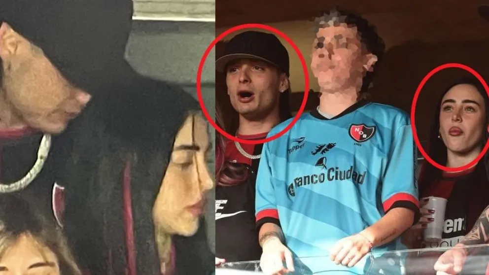 Puro amor: Nicki Nicole y Peso Pluma, juntos en el estadio de Newell's