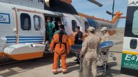 Prefectura evacuó de urgencia por vía aérea a un tripulante de un pesquero