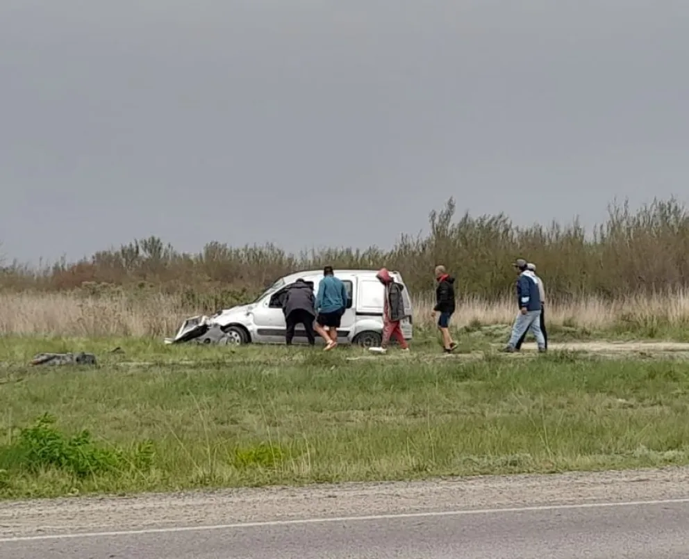 Un vuelco cerca del Parque Industrial dejó una persona herida