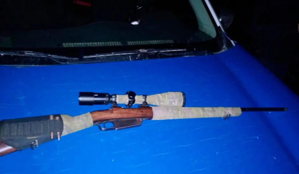 Secuestraron armas de fuego y un jabalí a cazadores furtivos