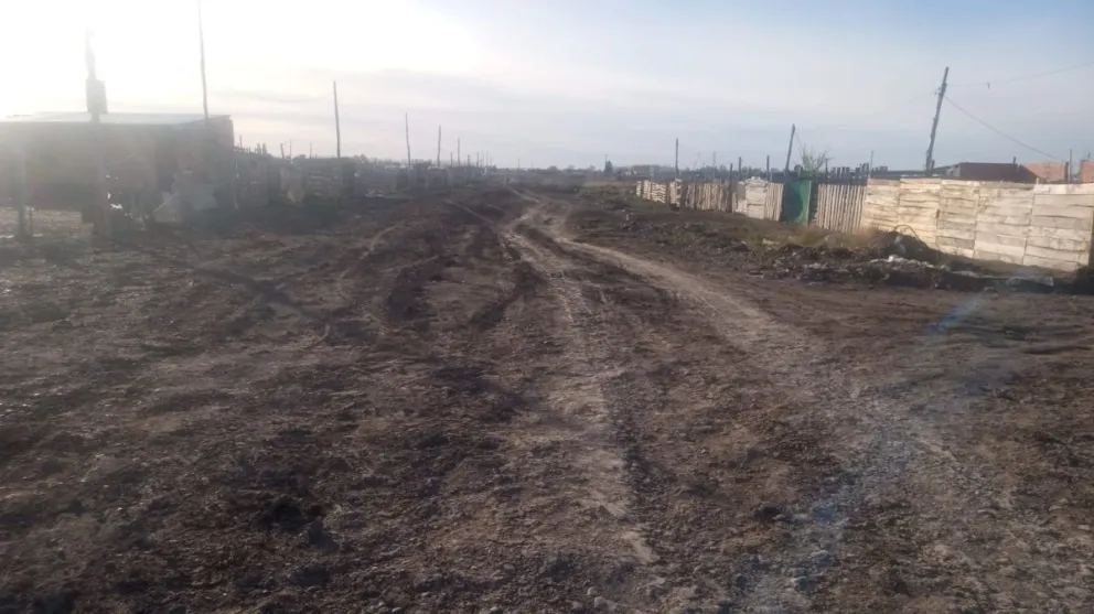 El día después de la lluvia en el barrio ARA San Juan