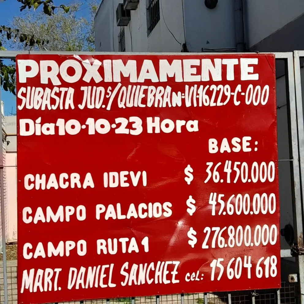 Atención: se vienen remates judiciales de varias propiedades de gran valor