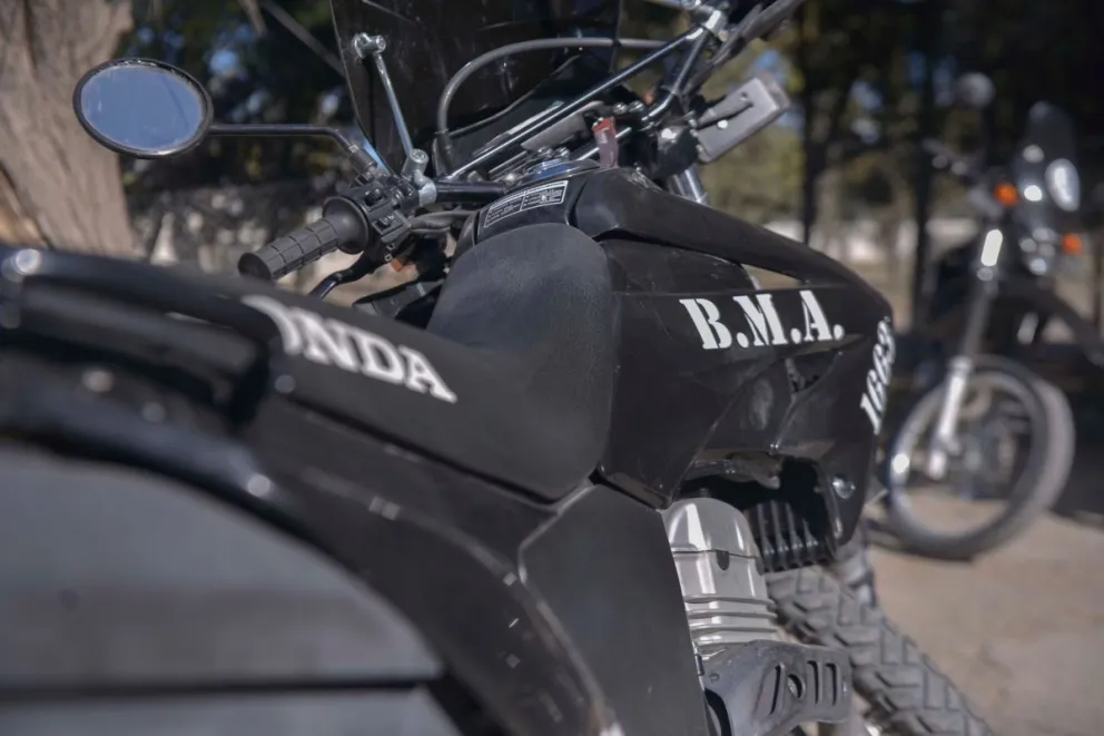 Vehículo de la Brigada Motorizada de Apoyo.