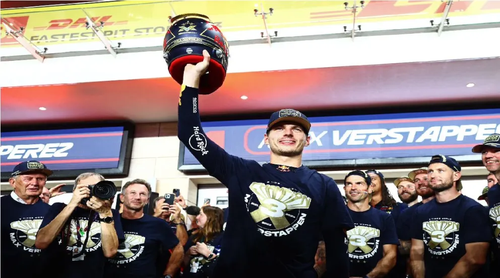 Max  Verstappen es campeón de la Fórmula 1 por tercer año consecutivo