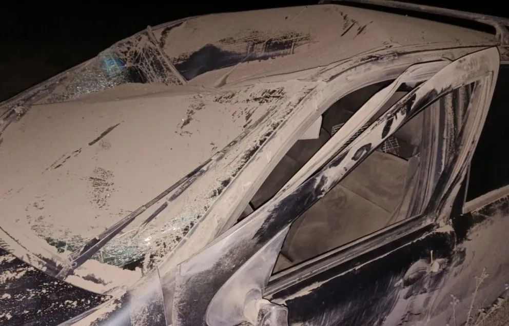 Jabalíes provocaron el vuelco de un Siena que dejó lesionada a una familia