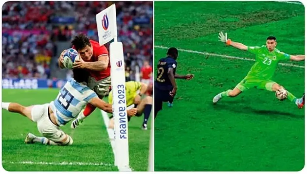 “El Tackle de Dios” y el “Dibu Moroni”: los memes del salvador de Los Pumas ante Gales