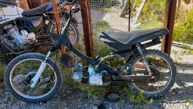 Andaba con una moto trucha y destartalada, y quedó en poder de la ...