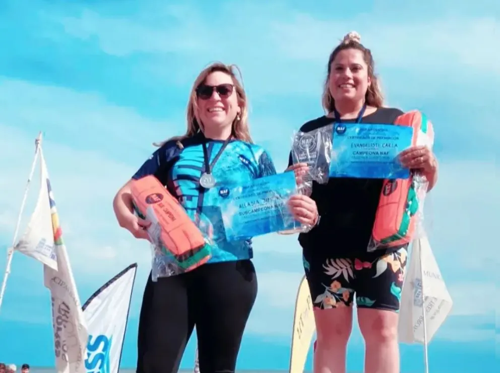 Carla Evangelisti es campeona Argentina en Natación de Aguas Abiertas Frías por segundo año consecutivo