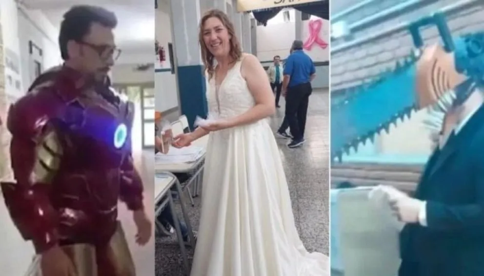 Perlitas: una novia, Iron Man, Bananas en Pijama y el “Loco de la motosierra”