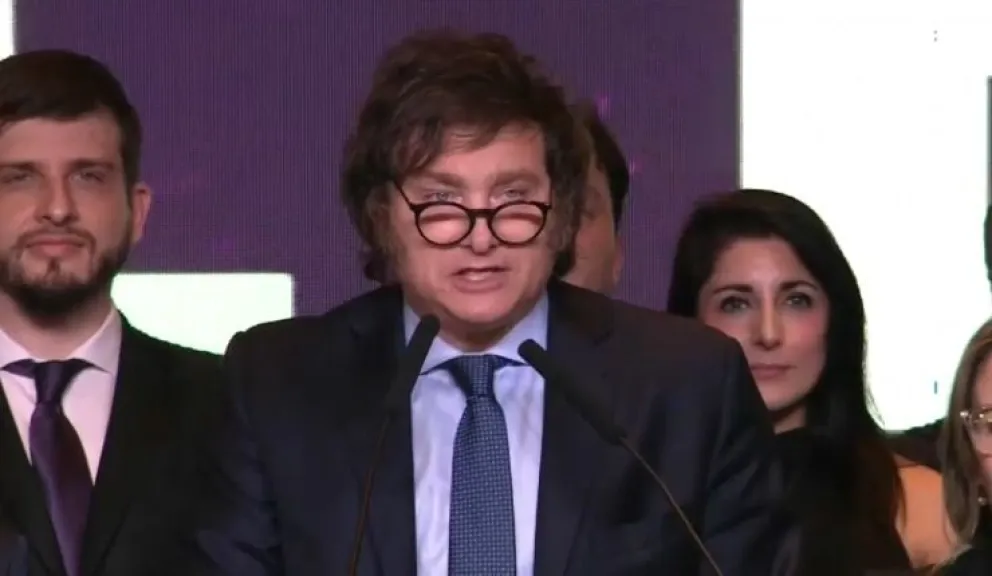 Milei tras conocer los resultados: "No miremos para atrás, pensemos en el futuro"