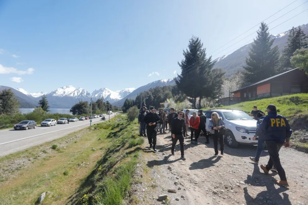 En fotos, así fue la inspección ocular por el caso Rafael Nahuel