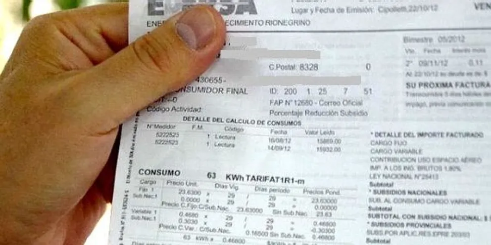 Aumenta la luz en Río Negro: Edersa pide un incremento del 56% en las tarifas 