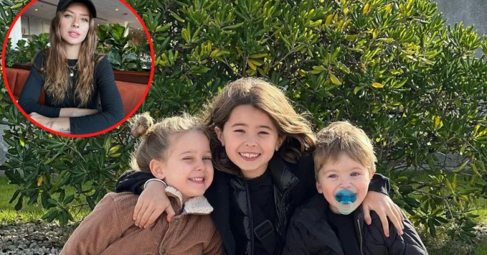 La China Suárez demuestra una vez más su excelente relación con los padres de sus hijos